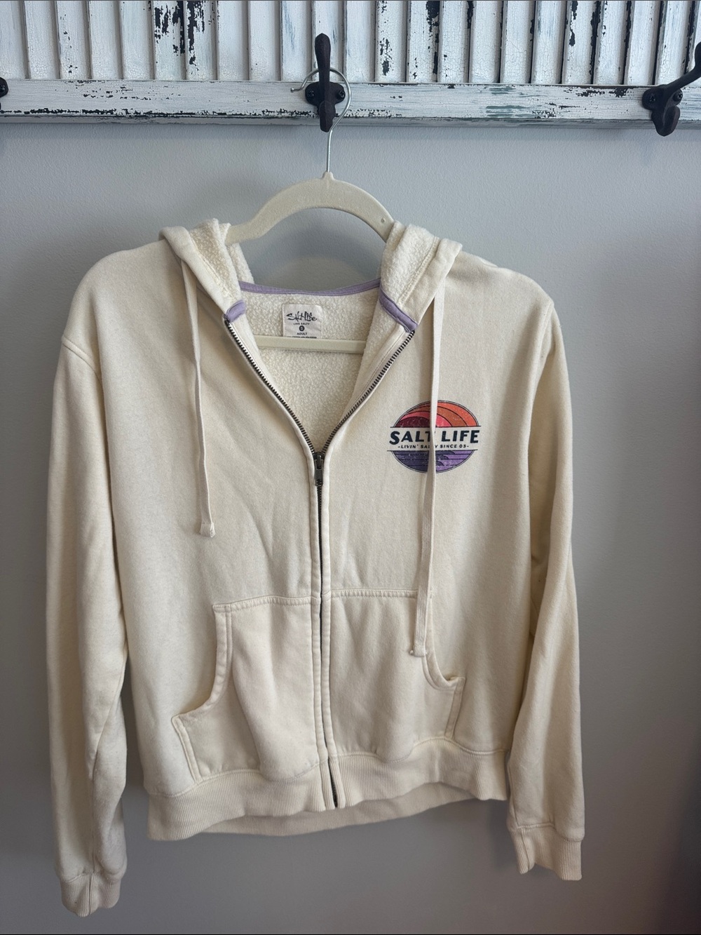Salt Life Cream Hoodie